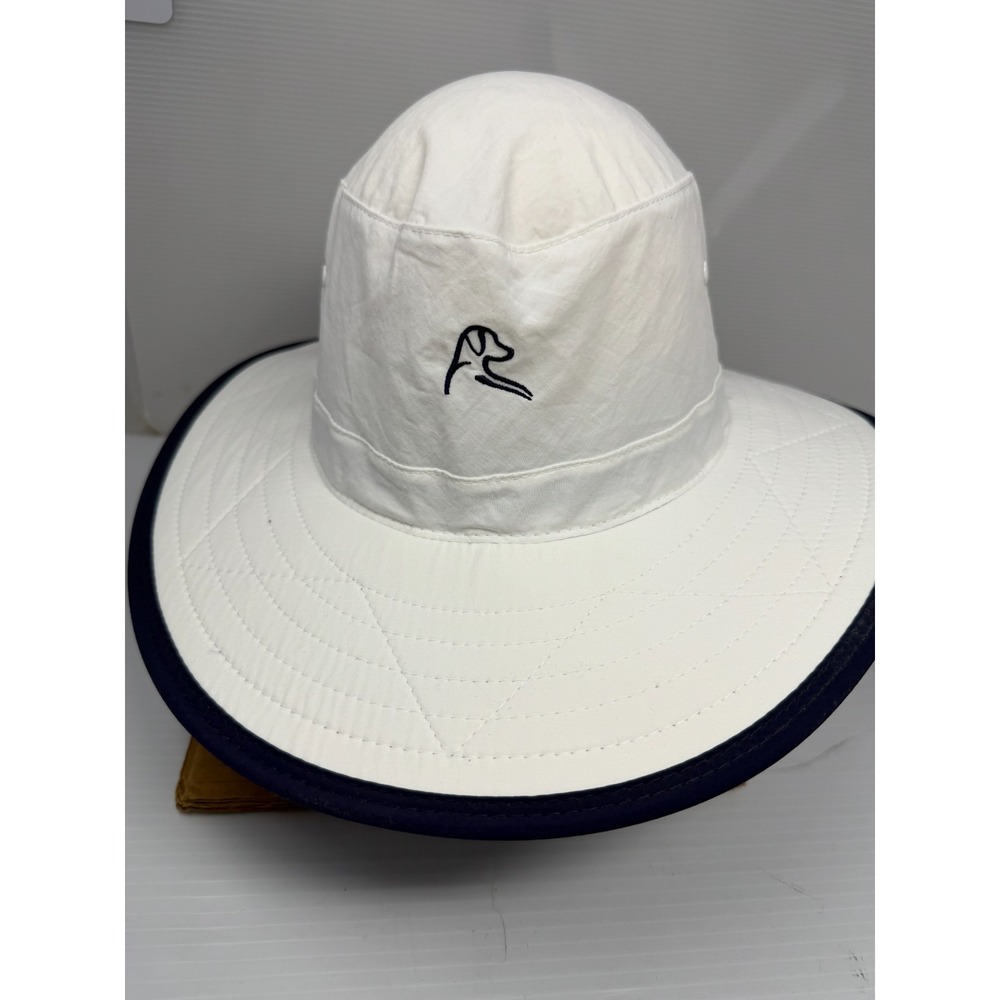 Rhoback Spackler Soft Sun Bucket Hat White w/Back Trim L/XL* Golf Outdoor Travel